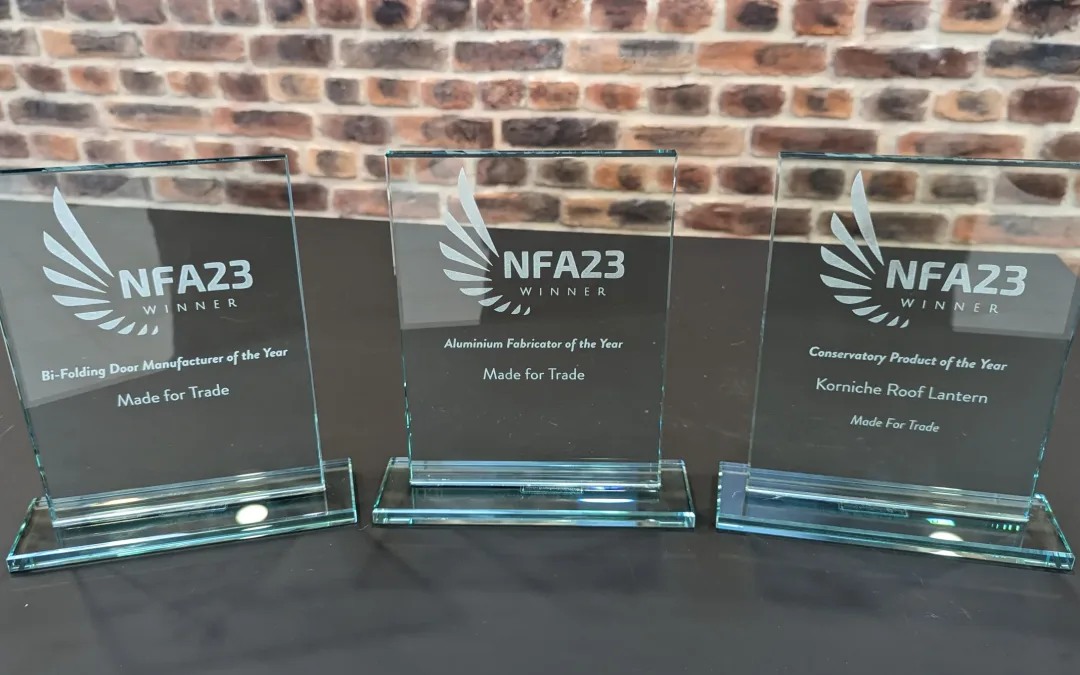 Made For Trade Win 3 Awards At The National Fenestration Awards