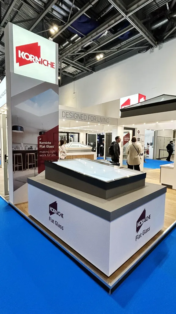 The Korniche Flat Glass Rooflight System at the Homebuilding and Renovating Show 2023