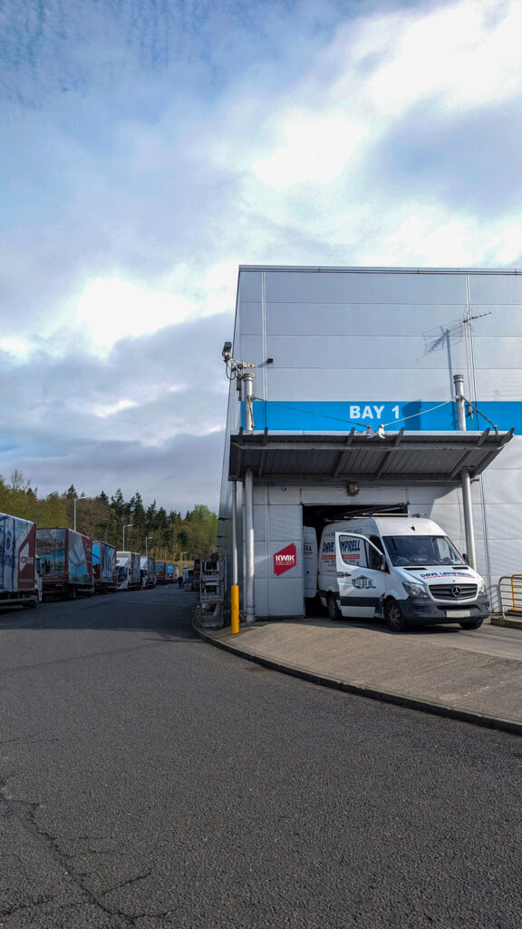 Made for Trade factory loading bay with van in Bay 1.